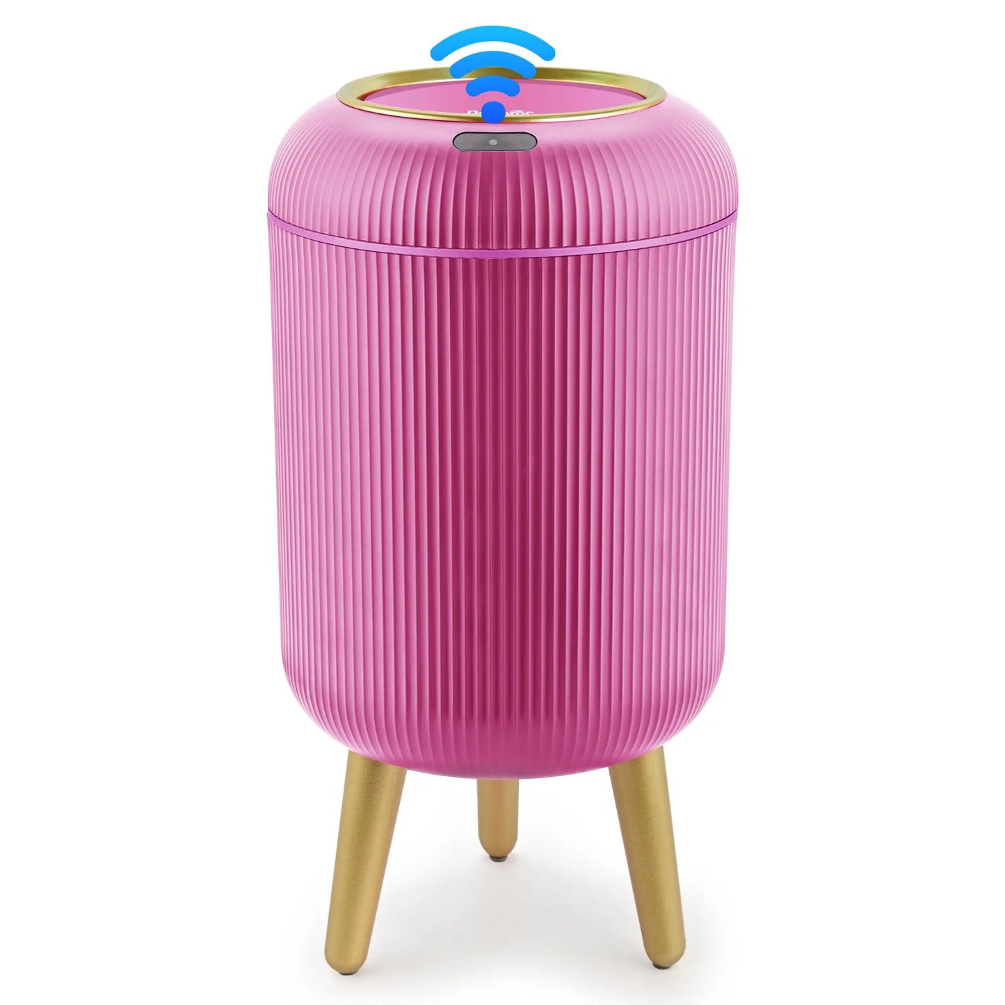 Pukomc Smart Induction Waterproof Trash Can - Multifunctional Motion Sensor Design for Bathroom, Bedroom, and Office - Nordic Style Space-Saving Household Essential