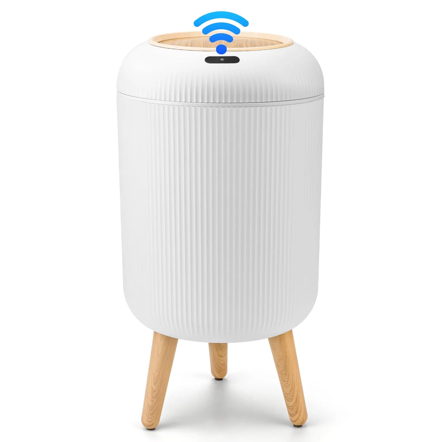 Pukomc Smart Induction Waterproof Trash Can - Multifunctional Motion Sensor Design for Bathroom, Bedroom, and Office - Nordic Style Space-Saving Household Essential