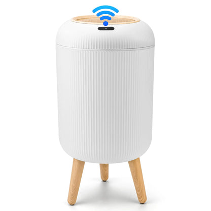 Pukomc Smart Induction Waterproof Trash Can - Multifunctional Motion Sensor Design for Bathroom, Bedroom, and Office - Nordic Style Space-Saving Household Essential