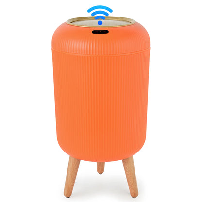 Pukomc Smart Induction Waterproof Trash Can - Multifunctional Motion Sensor Design for Bathroom, Bedroom, and Office - Nordic Style Space-Saving Household Essential