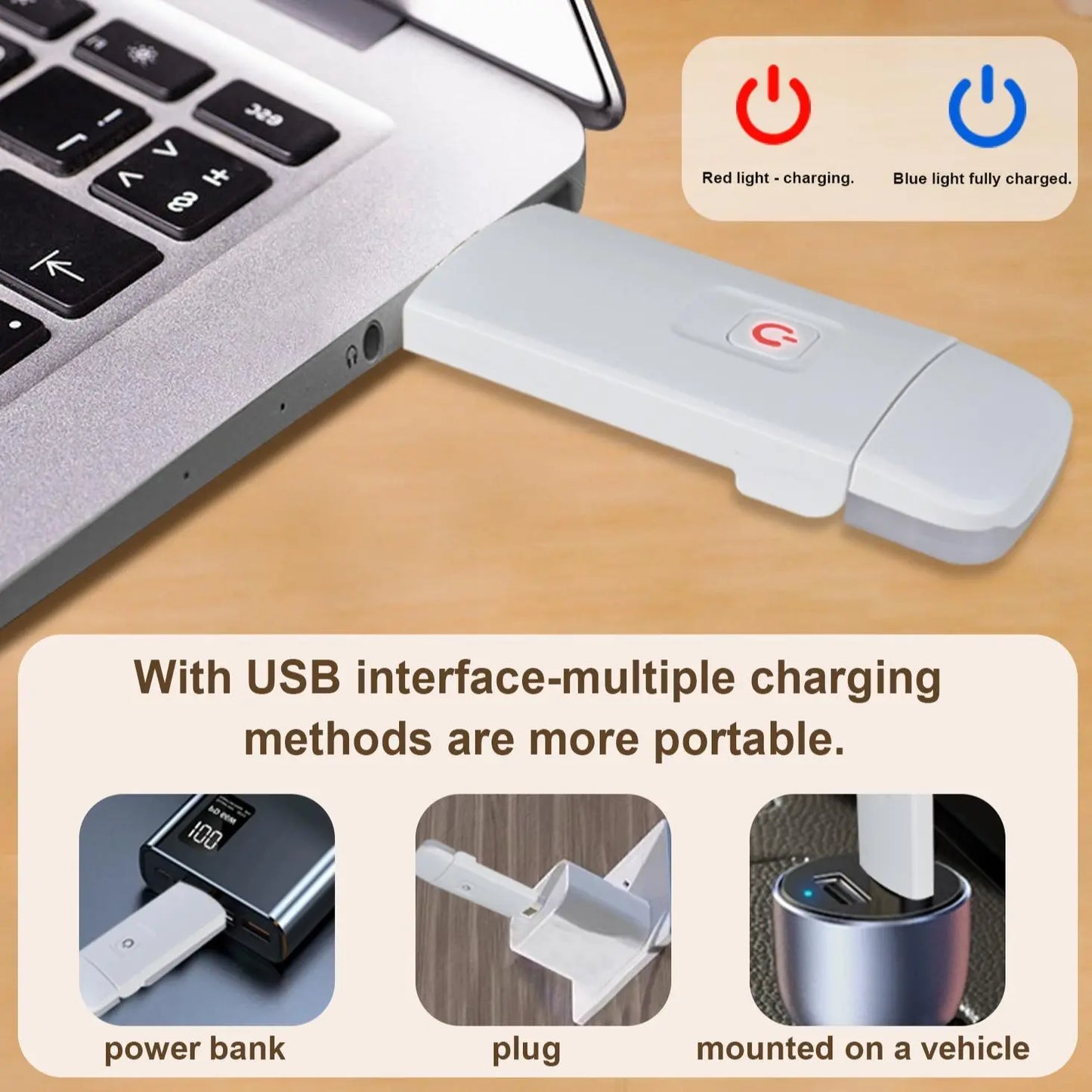 Portable USB Rechargeable Clip-On Book Light – 3 Color Modes, Adjustable Brightness, Eye-Care LED Reading Lamp