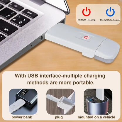 Portable USB Rechargeable Clip-On Book Light – 3 Color Modes, Adjustable Brightness, Eye-Care LED Reading Lamp