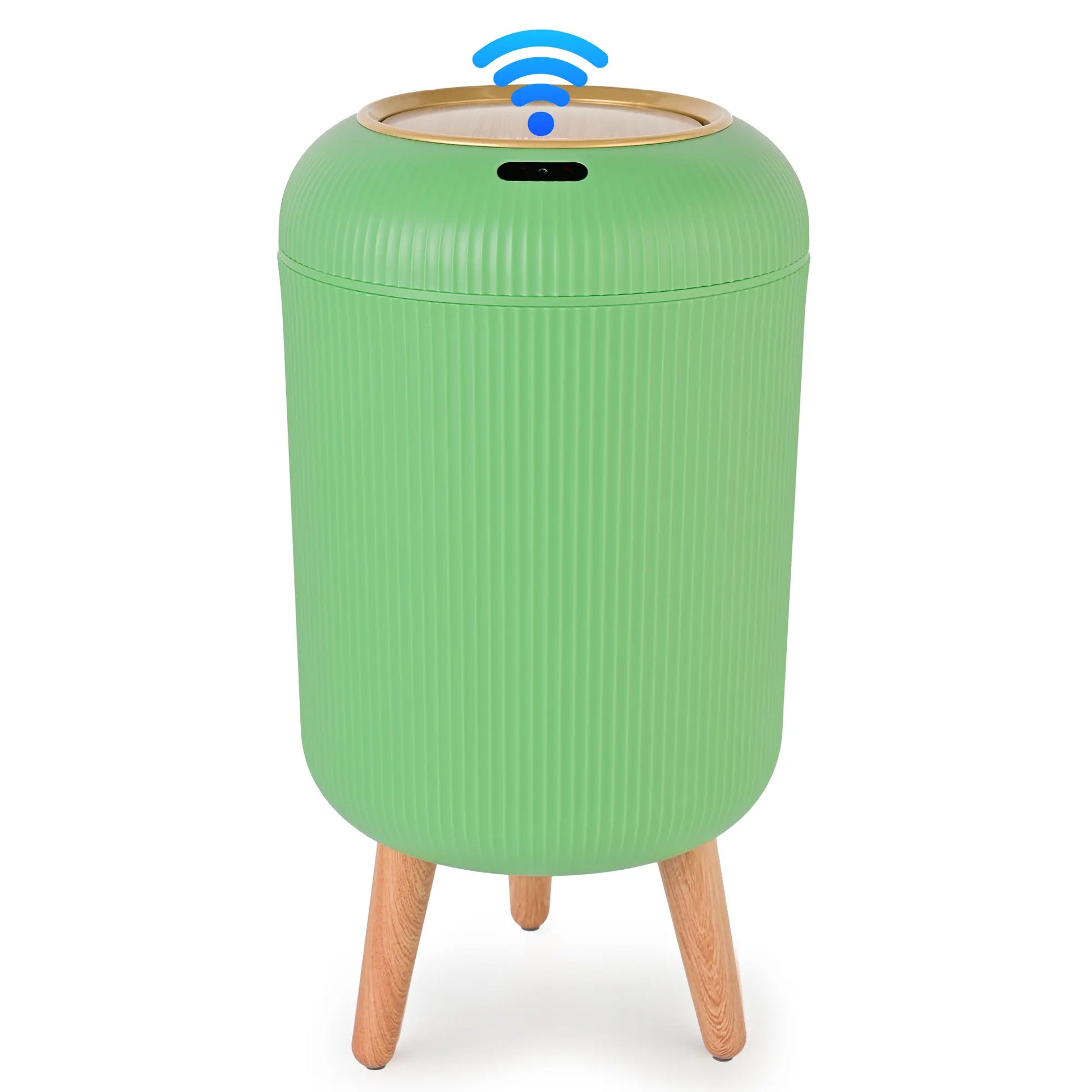 Pukomc Smart Induction Waterproof Trash Can - Multifunctional Motion Sensor Design for Bathroom, Bedroom, and Office - Nordic Style Space-Saving Household Essential