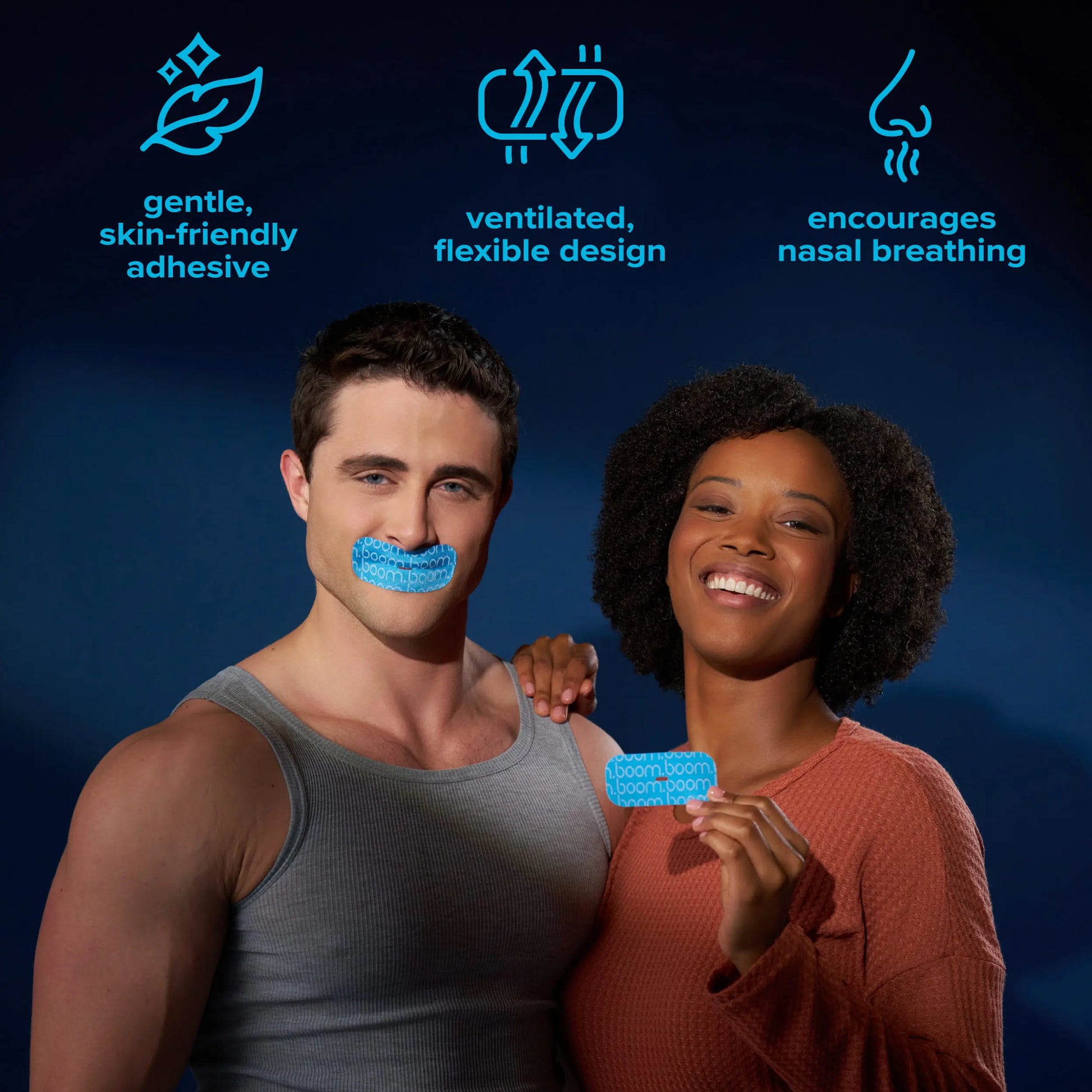 SleepWell Mouth Tape for Better Sleep | Gentle Nasal Breathing Support | Comfortable Skin-Friendly Adhesive | Flexible Nighttime Sleep Strips | Breathable Fabric Design | Wake Up Feeling Refreshed
