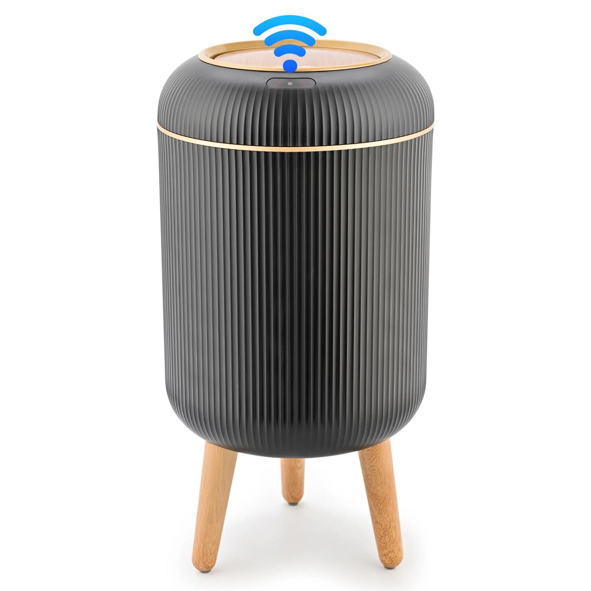 Pukomc Smart Induction Waterproof Trash Can - Multifunctional Motion Sensor Design for Bathroom, Bedroom, and Office - Nordic Style Space-Saving Household Essential
