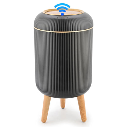 Pukomc Smart Induction Waterproof Trash Can - Multifunctional Motion Sensor Design for Bathroom, Bedroom, and Office - Nordic Style Space-Saving Household Essential